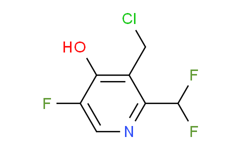 3-(Chloromethyl)-2-(difluoromethyl)-5-fluoro-4-hydroxypyridine