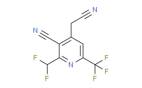 AM222464 | 1804423-60-6 | 3-Cyano-2-(difluoromethyl)-6-(trifluoromethyl)pyridine-4-acetonitrile