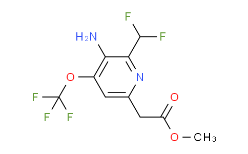 AM22247 | 1806098-39-4 | Methyl 3-amino-2-(difluoromethyl)-4-(trifluoromethoxy)pyridine-6-acetate