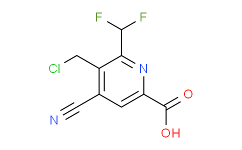 AM222475 | 1805429-85-9 | 3-(Chloromethyl)-4-cyano-2-(difluoromethyl)pyridine-6-carboxylic acid