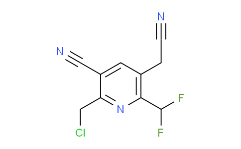 2-(Chloromethyl)-3-cyano-6-(difluoromethyl)pyridine-5-acetonitrile