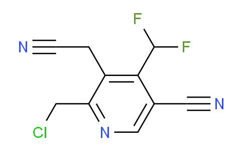2-(Chloromethyl)-5-cyano-4-(difluoromethyl)pyridine-3-acetonitrile