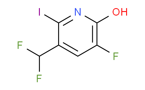 3-(Difluoromethyl)-5-fluoro-6-hydroxy-2-iodopyridine