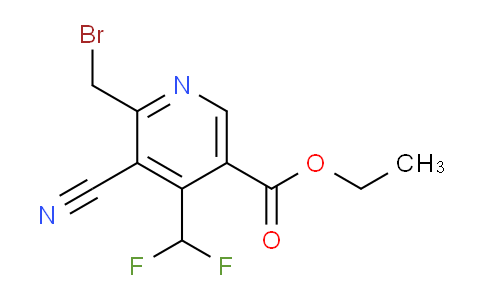 AM222489 | 1805507-44-1 | Ethyl 2-(bromomethyl)-3-cyano-4-(difluoromethyl)pyridine-5-carboxylate