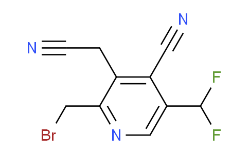 2-(Bromomethyl)-4-cyano-5-(difluoromethyl)pyridine-3-acetonitrile