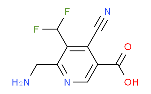 AM222506 | 1805570-24-4 | 2-(Aminomethyl)-4-cyano-3-(difluoromethyl)pyridine-5-carboxylic acid