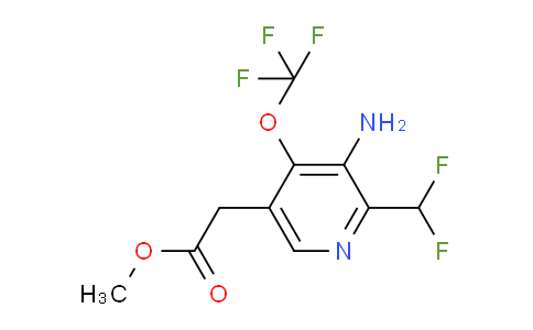 AM22251 | 1804373-91-8 | Methyl 3-amino-2-(difluoromethyl)-4-(trifluoromethoxy)pyridine-5-acetate