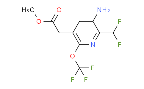 AM22252 | 1804537-31-2 | Methyl 3-amino-2-(difluoromethyl)-6-(trifluoromethoxy)pyridine-5-acetate