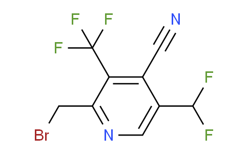 2-(Bromomethyl)-4-cyano-5-(difluoromethyl)-3-(trifluoromethyl)pyridine