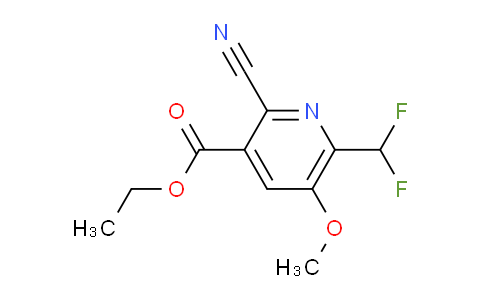 Ethyl 2-cyano-6-(difluoromethyl)-5-methoxypyridine-3-carboxylate