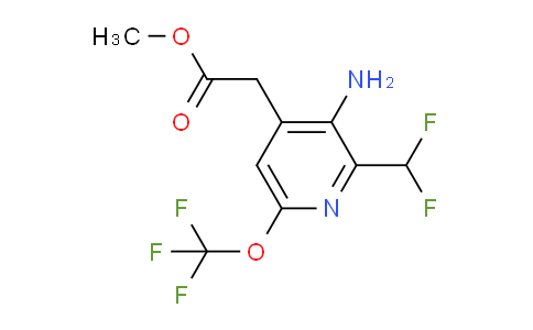 AM22255 | 1804534-39-1 | Methyl 3-amino-2-(difluoromethyl)-6-(trifluoromethoxy)pyridine-4-acetate
