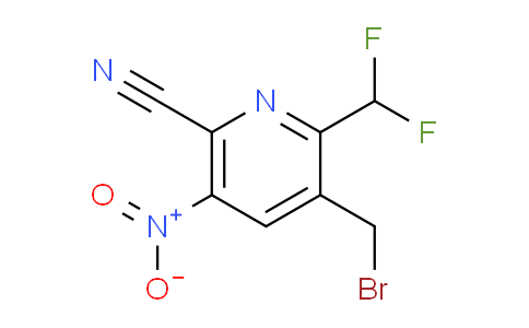 3-(Bromomethyl)-6-cyano-2-(difluoromethyl)-5-nitropyridine