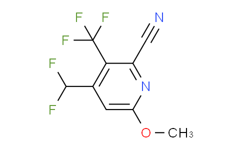 2-Cyano-4-(difluoromethyl)-6-methoxy-3-(trifluoromethyl)pyridine