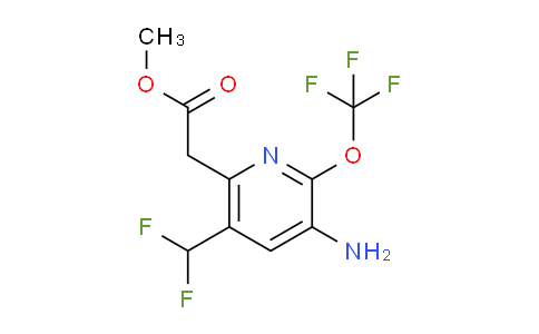 AM22258 | 1804393-16-5 | Methyl 3-amino-5-(difluoromethyl)-2-(trifluoromethoxy)pyridine-6-acetate