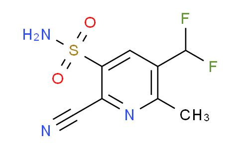 2-Cyano-5-(difluoromethyl)-6-methylpyridine-3-sulfonamide
