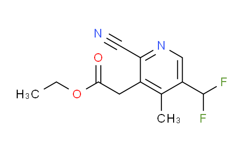 AM222585 | 1806847-29-9 | Ethyl 2-cyano-5-(difluoromethyl)-4-methylpyridine-3-acetate