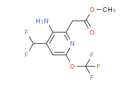 AM22260 | 1804534-48-2 | Methyl 3-amino-4-(difluoromethyl)-6-(trifluoromethoxy)pyridine-2-acetate