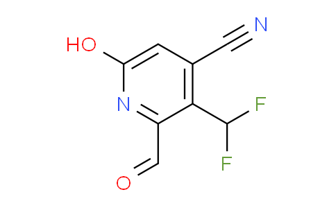 4-Cyano-3-(difluoromethyl)-6-hydroxypyridine-2-carboxaldehyde
