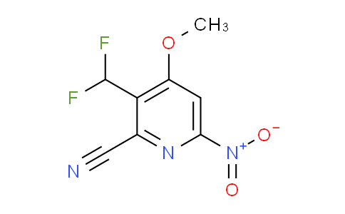 2-Cyano-3-(difluoromethyl)-4-methoxy-6-nitropyridine