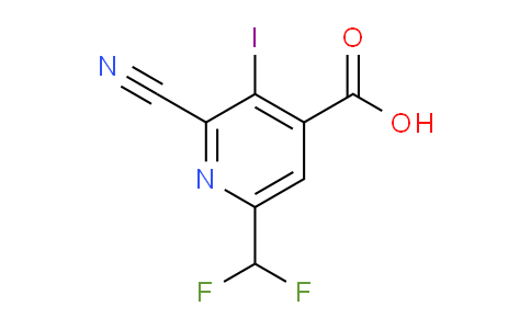 2-Cyano-6-(difluoromethyl)-3-iodopyridine-4-carboxylic acid