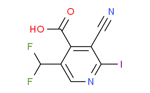 3-Cyano-5-(difluoromethyl)-2-iodopyridine-4-carboxylic acid