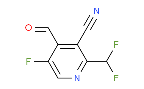 3-Cyano-2-(difluoromethyl)-5-fluoropyridine-4-carboxaldehyde