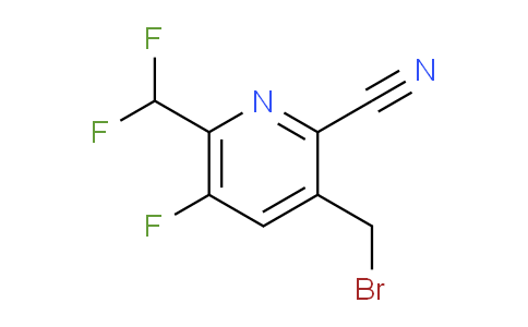 3-(Bromomethyl)-2-cyano-6-(difluoromethyl)-5-fluoropyridine