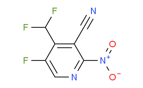 3-Cyano-4-(difluoromethyl)-5-fluoro-2-nitropyridine
