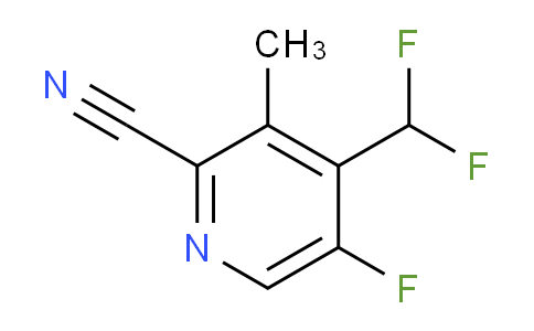 2-Cyano-4-(difluoromethyl)-5-fluoro-3-methylpyridine