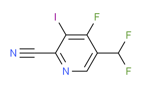 2-Cyano-5-(difluoromethyl)-4-fluoro-3-iodopyridine