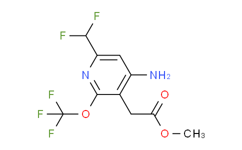 AM22267 | 1804374-12-6 | Methyl 4-amino-6-(difluoromethyl)-2-(trifluoromethoxy)pyridine-3-acetate
