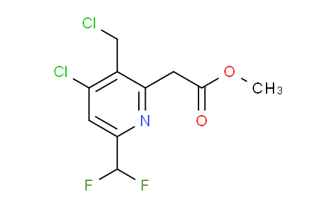 Methyl 4-chloro-3-(chloromethyl)-6-(difluoromethyl)pyridine-2-acetate