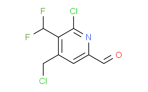 2-Chloro-4-(chloromethyl)-3-(difluoromethyl)pyridine-6-carboxaldehyde