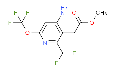 AM22271 | 1803952-53-5 | Methyl 4-amino-2-(difluoromethyl)-6-(trifluoromethoxy)pyridine-3-acetate