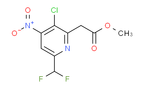 Methyl 3-chloro-6-(difluoromethyl)-4-nitropyridine-2-acetate