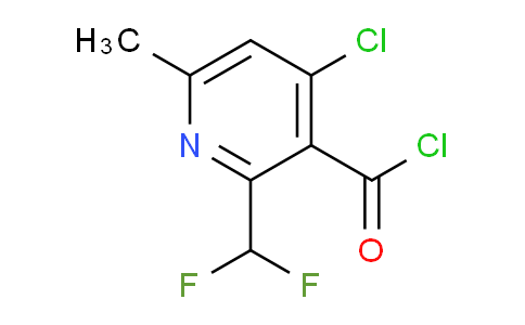 4-Chloro-2-(difluoromethyl)-6-methylpyridine-3-carbonyl chloride