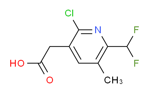 2-Chloro-6-(difluoromethyl)-5-methylpyridine-3-acetic acid