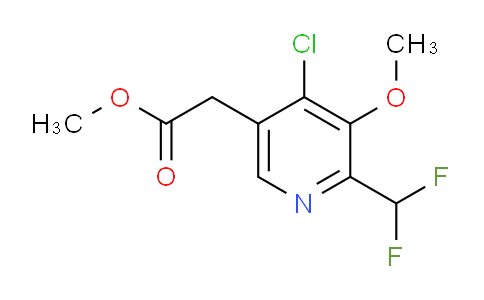 Methyl 4-chloro-2-(difluoromethyl)-3-methoxypyridine-5-acetate