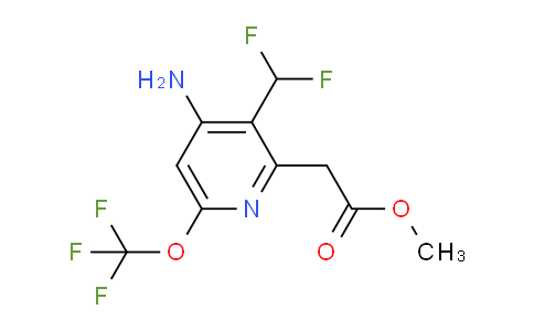 AM22278 | 1804374-24-0 | Methyl 4-amino-3-(difluoromethyl)-6-(trifluoromethoxy)pyridine-2-acetate