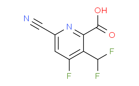 6-Cyano-3-(difluoromethyl)-4-fluoropyridine-2-carboxylic acid