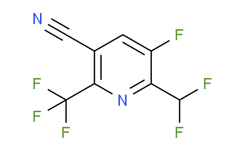 5-Cyano-2-(difluoromethyl)-3-fluoro-6-(trifluoromethyl)pyridine