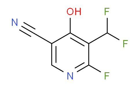 5-Cyano-3-(difluoromethyl)-2-fluoro-4-hydroxypyridine
