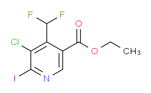 AM222805 | 1806016-55-6 | Ethyl 3-chloro-4-(difluoromethyl)-2-iodopyridine-5-carboxylate