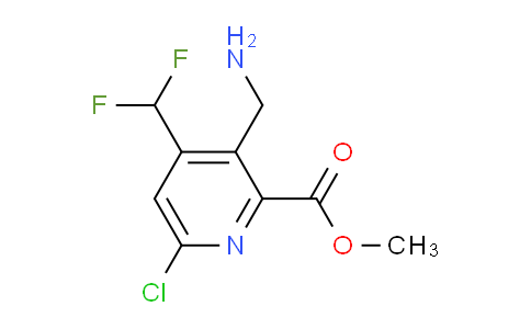 Methyl 3-(aminomethyl)-6-chloro-4-(difluoromethyl)pyridine-2-carboxylate