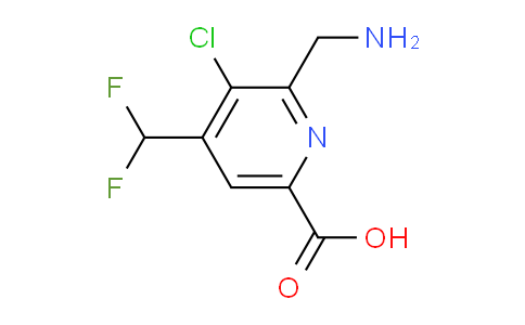 AM222822 | 1805378-99-7 | 2-(Aminomethyl)-3-chloro-4-(difluoromethyl)pyridine-6-carboxylic acid