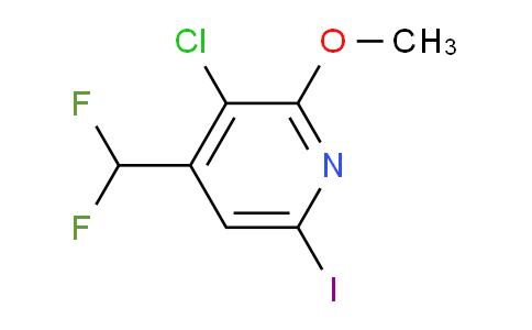 3-Chloro-4-(difluoromethyl)-6-iodo-2-methoxypyridine