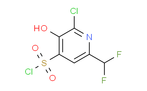 2-Chloro-6-(difluoromethyl)-3-hydroxypyridine-4-sulfonyl chloride