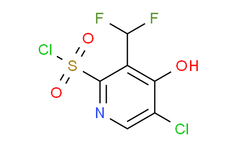 5-Chloro-3-(difluoromethyl)-4-hydroxypyridine-2-sulfonyl chloride