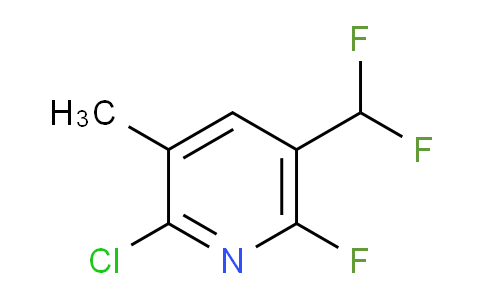 2-Chloro-5-(difluoromethyl)-6-fluoro-3-methylpyridine