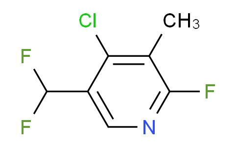 4-Chloro-5-(difluoromethyl)-2-fluoro-3-methylpyridine